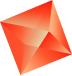 Poly gemstone logo.